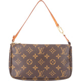 Louis Vuitton Canvas Monogram Pochette Accessoire Handbag