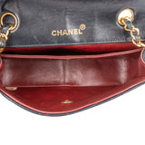 Chanel Quilted Lambskin 24K Gold Single Flap Crossbody Bag