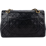 Chanel Quilted Lambskin 24K Gold Small Double Flap Crossbody Bag