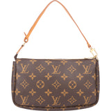 Louis Vuitton Canvas Monogram Pochette Accessoire Handbag