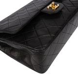 Chanel Quilted Lambskin 24K Gold Medium Double Flap Crossbody Bag