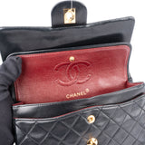 Chanel Quilted Lambskin 24K Gold Small Double Flap Crossbody Bag