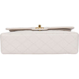 Chanel Quilted Lambskin 24K Gold Medium Double Flap Crossbody Bag