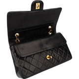 Chanel Quilted Lambskin 24K Gold Medium Double Flap Crossbody Bag