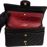 Chanel Quilted Lambskin 24K Gold Medium Double Flap Crossbody Bag