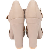 Hermès Gris Leather Heels (37)