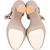 Hermès Gris Leather Heels (37)