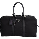 Prada Black Nylon Triangle Duffle Bag 48