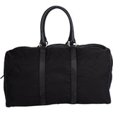 Prada Black Nylon Triangle Duffle Bag 48