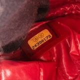 Chanel Rouge Stitching Velvet CC Clutch