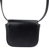 Céline Black Boxcalf Mini Triomphe Crossbody Bag
