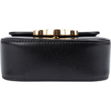 Céline Black Boxcalf Mini Triomphe Crossbody Bag
