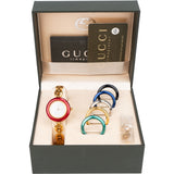 Gucci Gold Tone Multicolor Bezel Watch