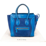 Céline Blue Leather Luggage Handbag