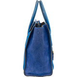 Céline Blue Leather Luggage Handbag