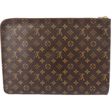 Louis Vuitton Canvas Monogram Laptop Clutch