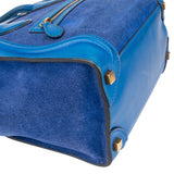 Céline Blue Leather Luggage Handbag