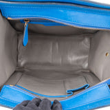 Céline Blue Leather Luggage Handbag