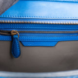 Céline Blue Leather Luggage Handbag