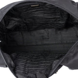 Prada Black Nylon Triangle Duffle Bag 48