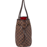 Louis Vuitton Damier Ebene Monogram Neverfull MM Shopper Handbag