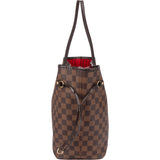 Louis Vuitton Damier Ebene Monogram Neverfull MM Shopper Handbag