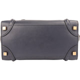 Céline Ink Blue Leather Lugggage Handbag
