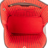 Louis Vuitton Damier Ebene Monogram Neverfull MM Shopper Handbag