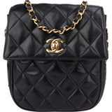 Chanel Quilted Lambskin Single Flap Crossbody Bag