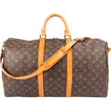 Louis Vuitton Canvas Monogram Keepall 50 Bandouliere