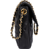 Chanel Quilted Lambskin Single Flap Crossbody Bag