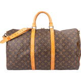 Louis Vuitton Canvas Monogram Keepall 50 Bandouliere