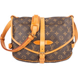 Louis Vuitton Canvas Monogram Saumur 30 Crossbody Bag