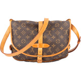 Louis Vuitton Canvas Monogram Saumur 30 Crossbody Bag