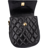 Chanel Quilted Lambskin Single Flap Crossbody Bag