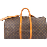 Louis Vuitton Canvas Monogram Keepall 55 Bandouliere
