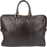 Gucci Leather GG Monogram Business Handbag