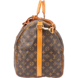 Louis Vuitton Canvas Monogram Keepall 55 Bandouliere