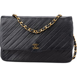 Chanel Quilted Lambskin 24K Gold Single Flap Shoulder Bag