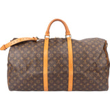 Louis Vuitton Canvas Monogram Keepall 60 Bandouliere
