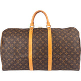 Louis Vuitton Canvas Monogram Keepall 55