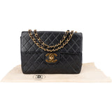Chanel Quilted Lambskin 24K Gold Jumbo Single Flap Crossbody Bag
