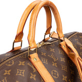 Louis Vuitton Canvas Monogram Keepall 55 Bandouliere