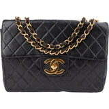 Chanel Quilted Lambskin 24K Gold Jumbo Single Flap Crossbody Bag