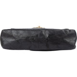 Chanel Quilted Lambskin 24K Gold Jumbo Single Flap Crossbody Bag