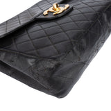 Chanel Quilted Lambskin 24K Gold Jumbo Single Flap Crossbody Bag