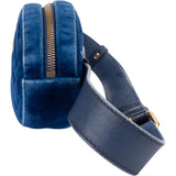 Gucci Blue Satin Marmont GG Bumbag