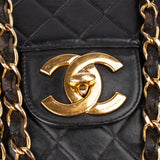 Chanel Quilted Lambskin 24K Gold Jumbo Single Flap Crossbody Bag