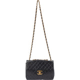 Chanel Quilted Lambskin 24K Gold Jumbo Single Flap Crossbody Bag
