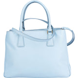 Prada Blue Saffiano Leder Galleria Handbag